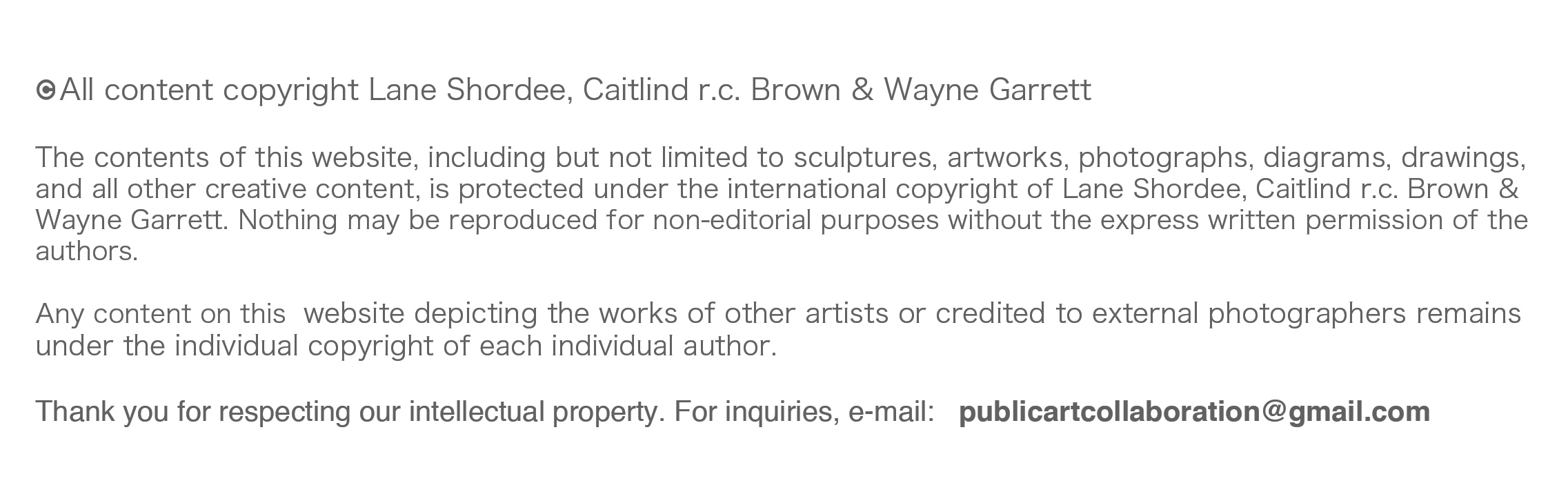 Copyright Statement - Wandering Island